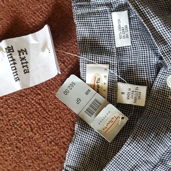 Vintage Talbots linen pants NWT 6p - Picture 5 of 11